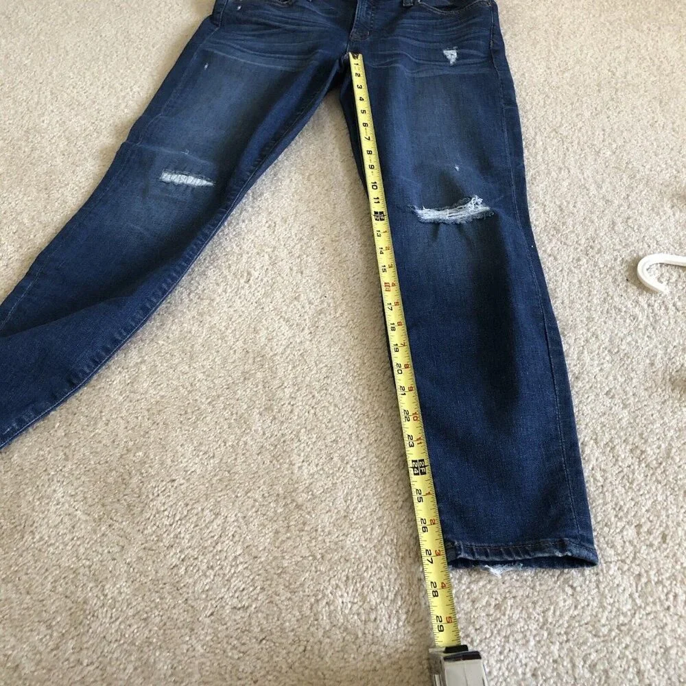 J. Crew Women's 9" High Rise Toothpick Jean Size 29 Skinny Stretch Durable - Picture 6 of 10